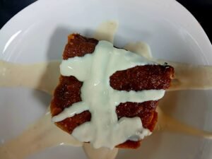 bread pudding w/ whiskey sauce